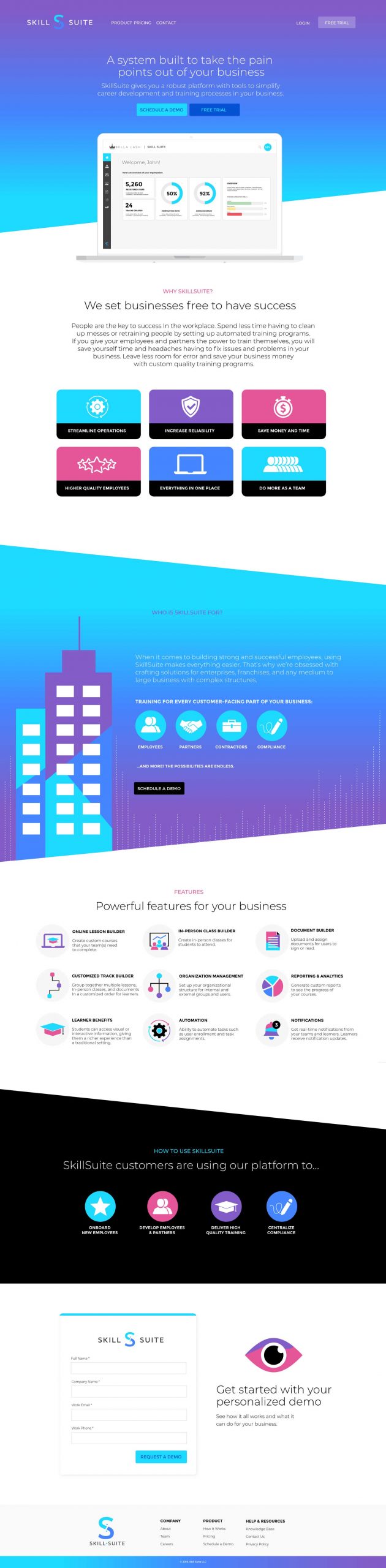 SkillSuite Homepage v0