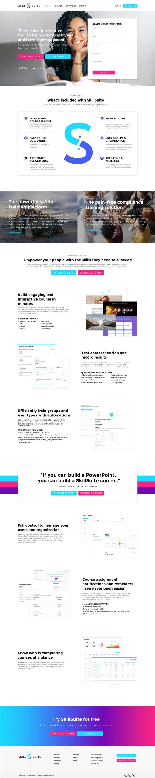 SkillSuite Homepage v3
