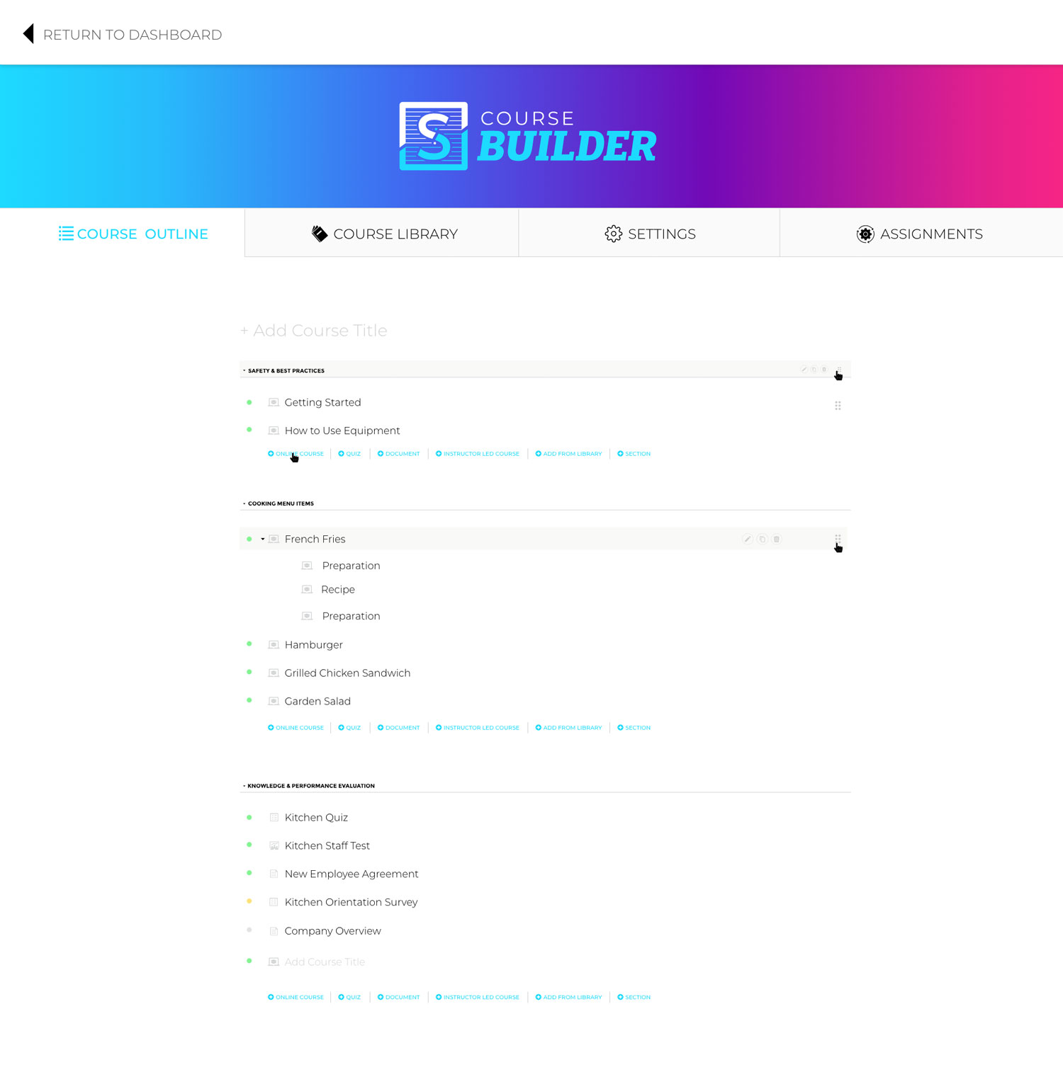 SkillSuite Course Builder