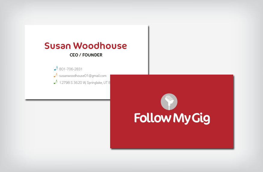 Follow My Gig Business Cards