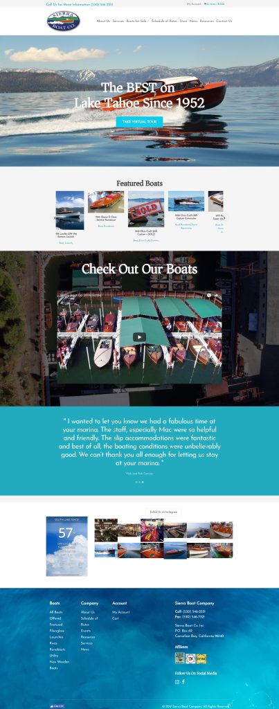 Sierra Boat Co. Website