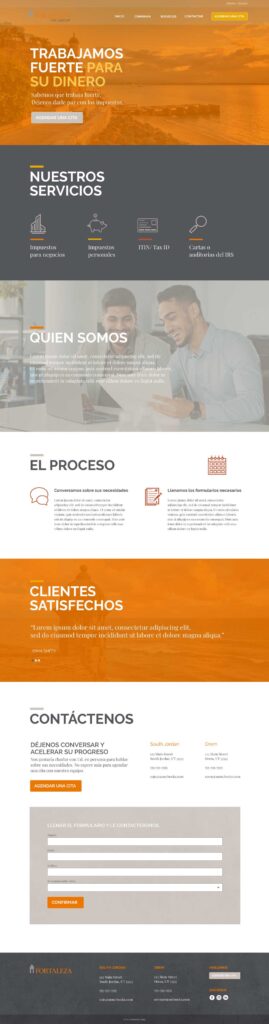 Fortaleza Tax Group Website - Homepage