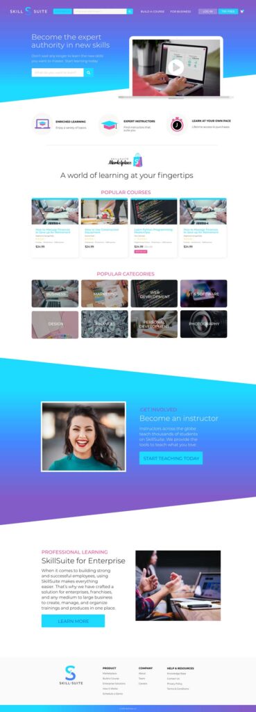 SkillSuite Marketplace - Homepage