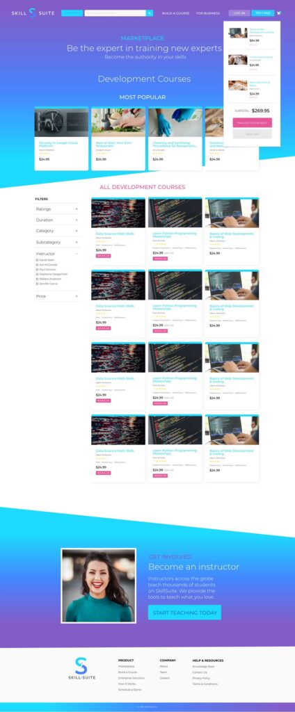 SkillSuite Marketplace - Category Page