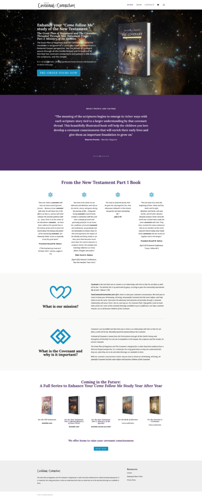 Your Covenant Connection Website - Homepage